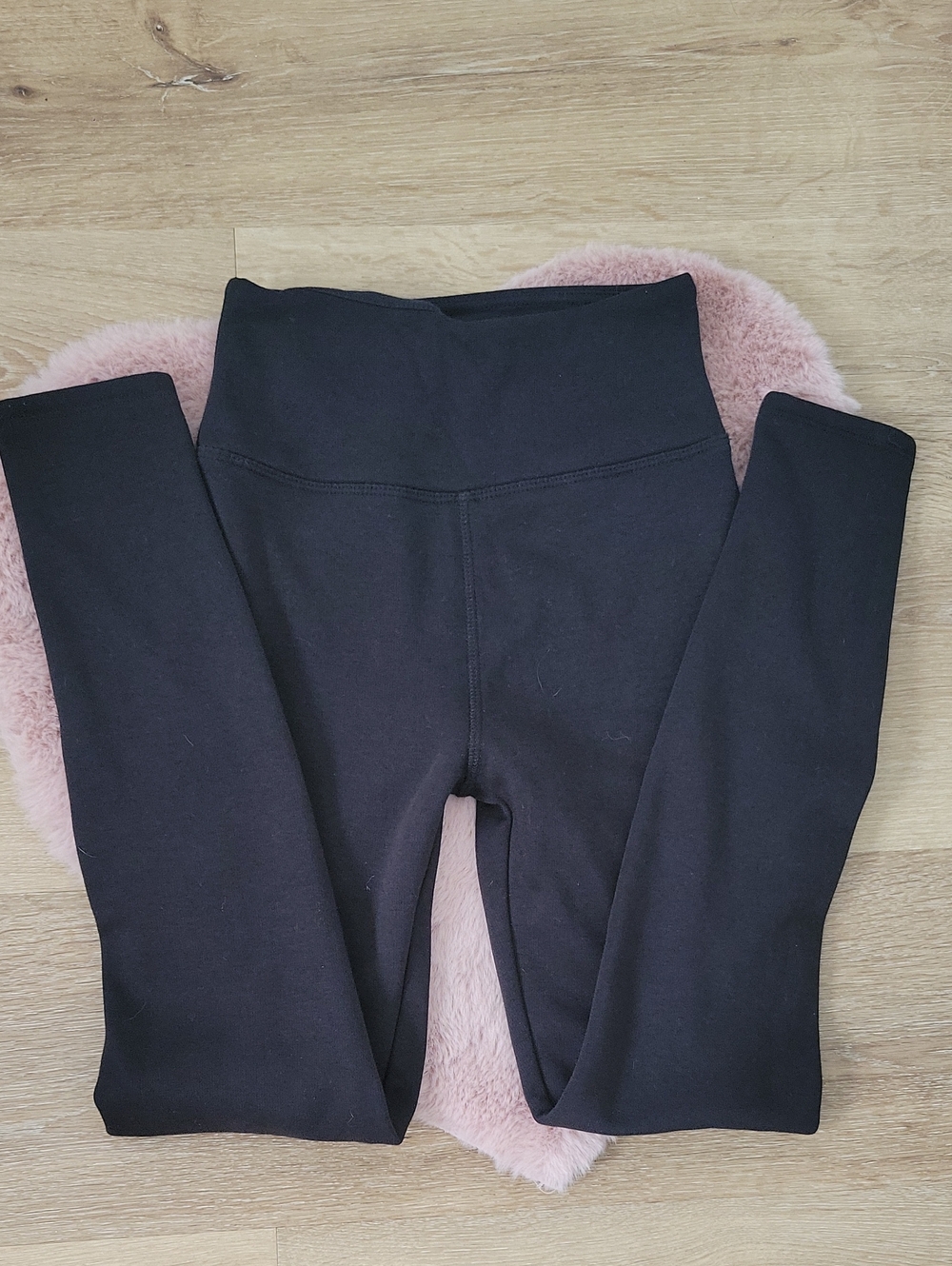 Tuff Athletics Kids Black High-Waist Leggings